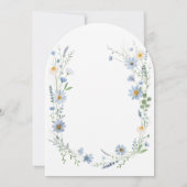 Invitation Dusty Blue Sage Wildflower Floral Wedding (Dos)