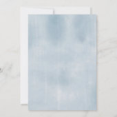 Invitation Dusty Blue Silver Floral Mexicain garçon Baptême (Dos)