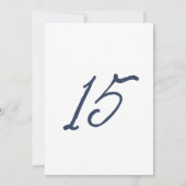 Invitation Dusty Blue Table 15 – French Stripe Wedding (Devant)