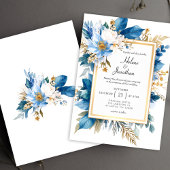 Invitation Dusty Blue Terracotta Boho Chic Elegant Wedding