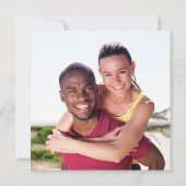 Invitation Dusty Blue Watercolor Mariage photo (Dos)