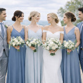 Invitation Dusty Blue Wedding Attire Card