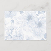 Invitation Dusty Blue Wedding Attire Card | Floral Attire  (Dos)