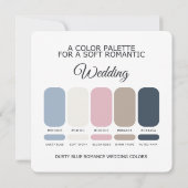 Invitation Dusty Blue Wedding Color Palette Romantic Wedding (Dos)