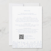 Invitation Dusty Blue Wildflower Baby Shower All-in-One (Dos)