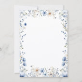 Invitation Dusty Blue Wildflower Bunny baby shower (Dos)