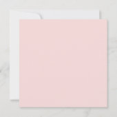 Invitation Dusty Blush rose Floral Célébration de la vie Invi (Dos)