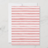 Invitation Dusty Blush rose or Fête des mariées florale (Dos)