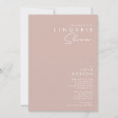 Invitation Dusty Boho | Douche Lingerie Rose et violette (Devant)