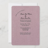 Invitation Dusty Bourgogne Magnolia Blossoms and Bird Mariage (Dos)
