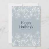 Invitation Dusty branche de pin bleu entreprise Noël (Dos)