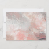 Invitation Dusty Coral Moderne Abstraite Bachelorette Party (Dos)