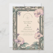 Invitation Dusty Lavender Frame mariage (Devant)