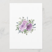 Invitation Dusty Mauve Eucalyptus Fête des mariées botanique (Dos)