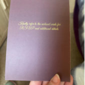 Invitation Dusty Mauve Peach Rose Petals Promises Wedding