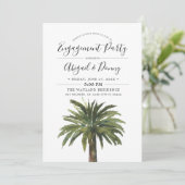 Invitation Dusty Palms Fiançailles Beach Party (Debout devant)