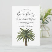 Invitation Dusty Palms | Sand Post mariage plage fête (Debout devant)