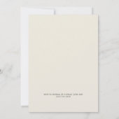 Invitation Dusty Palms | Sand Post mariage plage Soirée (Dos)