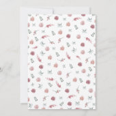 Invitation Dusty Pink Floral Wedding Rehearsal Dinner  (Dos)