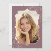 Invitation Dusty Pink Mauve Photo Surprise 30e anniversaire (Dos)