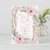 Invitation Dusty Pink n'est-elle pas merveilleuse fleurs d'an (Debout devant)