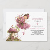 Invitation Dusty Pink pour les 3 ans de Magical Fa (Devant)