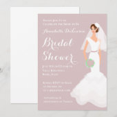 Invitation Dusty Pink Thème 2 (Devant / Derrière)