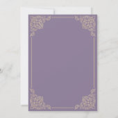 Invitation Dusty Purple Nikah Mariage musulman islamique (Dos)