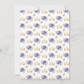Invitation Dusty Purple Princess Floral Quinceañera (Dos)