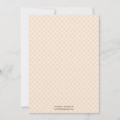 Invitation Dusty rose carrelage marocain et mariage moderne (Dos)