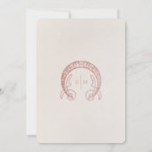 Invitation Dusty Rose Daisies Enregistrer Date Art Nouveau Mu (Dos)