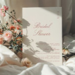 Invitation Dusty Rose Élégante Fête des mariées de calligraph<br><div class="desc">Elégante calligraphie dusty script rose moderne invitation à la douche nuptiale.</div>