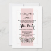 Invitation Dusty Rose Eucalyptus Feuille Mariage après la fêt (Devant)