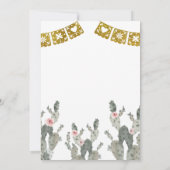 Invitation Dusty rose fille espagnole Baby shower fille espag (Dos)