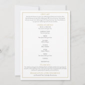 Invitation Dusty Rose Floral Funérailles Ordre de service Pro (Dos)