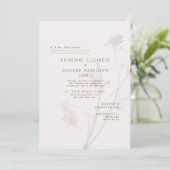 Invitation Dusty Rose Gold Texte 2 Venue Mariage (Debout devant)