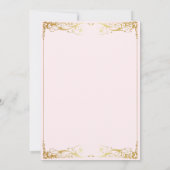 Invitation Dusty Rose Gold Tiara Princess Quinceañera (Dos)