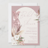 Invitation Dusty Rose & Ivory Boho Fête des mariées de robe f (Devant)