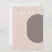 Invitation Dusty Rose Nous faisons minimaliste Mariage photo (Dos)