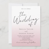 Invitation Dusty Rose Photo Code QR (Devant)