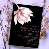 Invitation Dusty Rose rose Aquarelle Élégante Mariage moderne