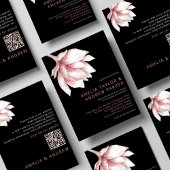 Invitation Dusty Rose rose Aquarelle Élégante Mariage moderne