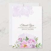 Invitation Dusty Rose rose et or Floral Mariage I (Dos)