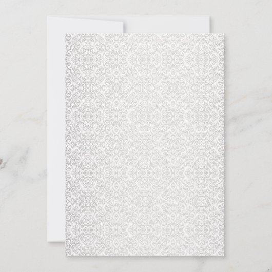 Invitation Dusty Rose Swirl Floral Mariage Design (Dos)