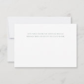 Invitation Dusty Sage Wedding Day Thank you Flat Note Card (Dos)