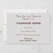 Invitation Dusty Spring Passover Rustique Élégant (Dos)