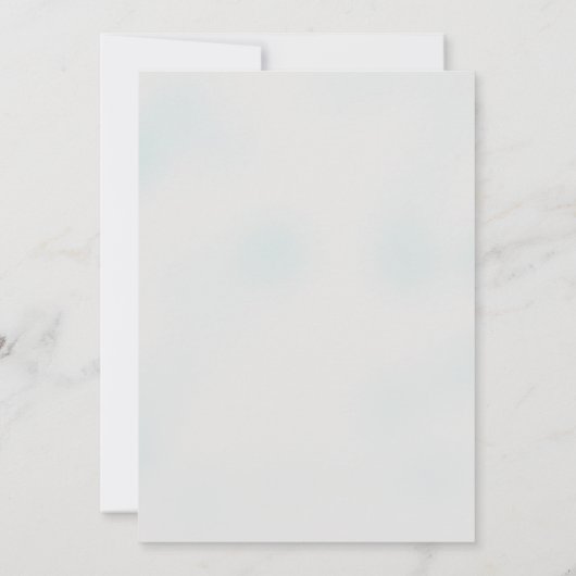 Invitation Dusty Turquoise Foliage Site Web Inclus Mariage (Dos)