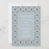 Invitation Dutch Blue Tile Wedding (Devant)