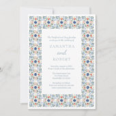 Invitation Dutch Blue Tile Wedding (Devant)