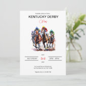Invitation Dynamic Horse Kentucky Derby (Debout devant)